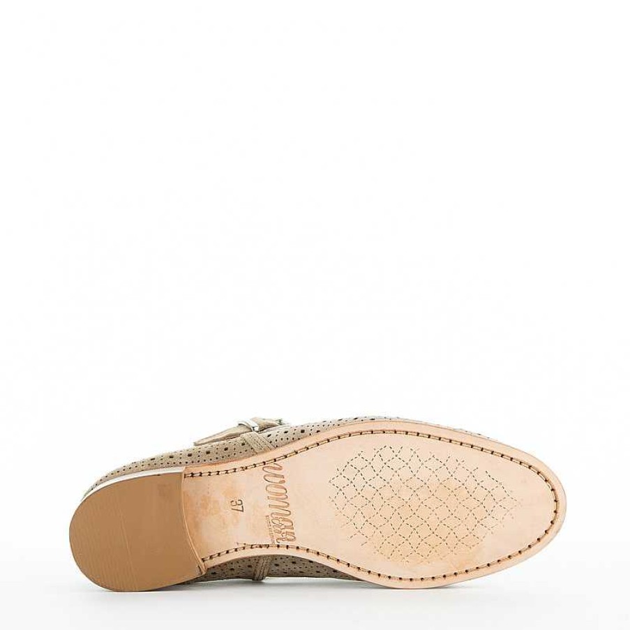 Calce Moccasin, Beige