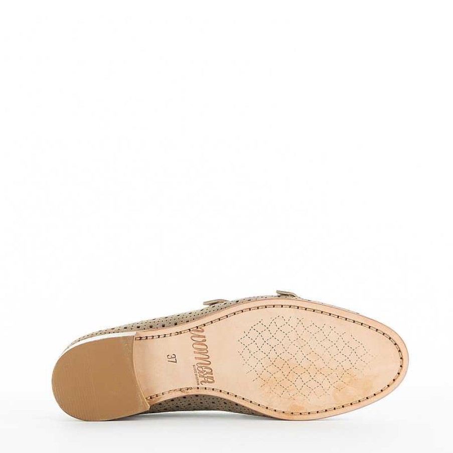 Calce Moccasin, Beige